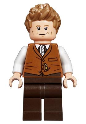 LEGO Fantastic Beasts Newt Scamander, Dark Orange Vest Minifigure from 75952 (Bagged)