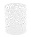 EasyPAG Metal Round Pencil Holder 2 Pack Pen Cup Holders Organizer for Desk, White