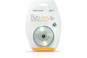 Memorex Disk mini DVD+RW 4x1.4GB, with Spindle/Blister 10 Pack