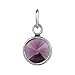 Loving Family Sterling Silver Mothers Loving Embrace Lavender Crystal Charm for June