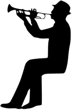 Uomo Che Suona La Decalcomania Dell Interruttore A Tromba Adesivo Da Parete In Vinile Di Cartone Animato Di Moda Amazon It Fai Da Te