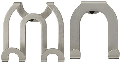 Spectrum Diversified Over-The-Cabinet Door Double Hook, Brushed Nickel