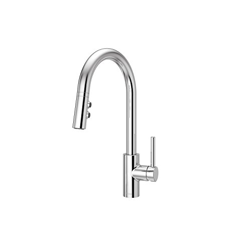 Pfister Stellen LG529SAC 1-Handle Pull Down Bar And Prep Faucet, Polished Chrome Finish