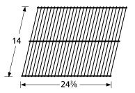 Music City Metals 40901 Chrome Steel Wire Cooking Grid Replacement for Select El Patio Gas Grill Models
