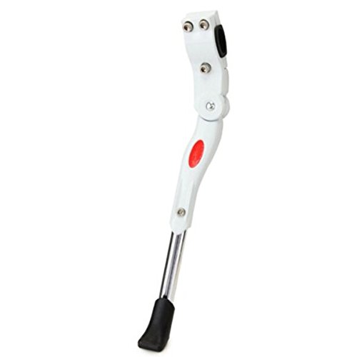 Foxnovo Bicycle Kickstand Adjustable Aluminium Alloy Bike Bicycle Side Stand (White) - Thumbnail 2