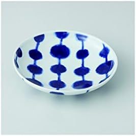 Japanese porcelain Hasami ware. Set of 5 dango plates M. J12-46284