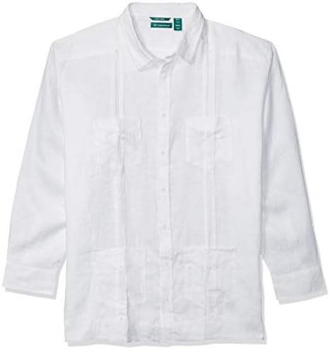 Cubavera Mens Big and Tall Long Sleeve 