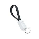 Lighting Cord + Fast iPhone Charge + Short Keychain Charger Cable + 7- Inch Portable Sync USB + Compatible with All iPhones, iPad, AirPods, iPod, Gift for Men Women, Black