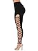 Astylish Womens Crisscross Cutout Sides High Waist Sports Leggings Workout Yoga Pants Black X-Large