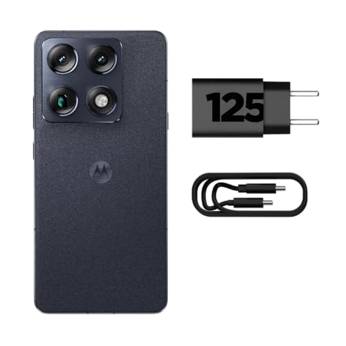 Smartphone Motorola Signature 5G - 512GB 24GB (12GB RAM + 12GB RAM Boost), 3 cameras 50MP Sony Lytia e Zoom 100x, Tela 1.5K extreme Amoled 165hz - Preto
