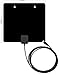 Masione HDTV Antenna Amplified Super Thin Indoor Using - with Detachable Amplifier Signal Booster UHF VHF High Gain and 10ft Excellent Performance Coaxial Cable - 60 Miles Range Digital Antenna