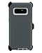 WallSkiN Turtle Series Cases for Samsung Galaxy Note 8 (Only) Tough Protection with Kickstand & Holster - Grey Parrot (Grey/White)