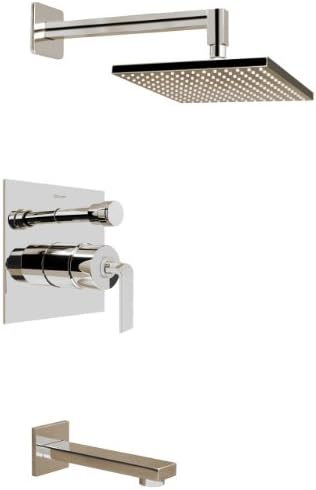 Graff G-7290-LM40S-SN-T Contemporary Pressure Balancing Shower Set Trim Only, Steelnox