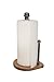 RUSTIC DESIGN Pipe Paper Towel Holder Wooden Base (Graphite)