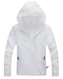 Apparel Nanquan-men clothes NQ Men's Solid Zipper up Hoodie Rain Windbreakers Jackets White US S Book
