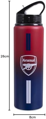 Hy-Pro Arsenal F.C. 750ml Aluminium Fade Water Bottle White view 3
