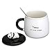Doublewhale Funny Coffee Mug, Cute Ceramic Panda Mugs, Lovely Animal Tea Cups with 3D Panda Lid and Spoon, Best Gifts for Dad, Mom, Kids,Family, Brothers and Friends, 14 Ounces