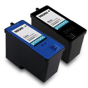 Remanufactured Ink Cartridge Replacement for Dell MK990 MK991 Series 9 Standard Yield (1 Black 1 Color) 2 Pack