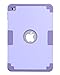 iPad Mini 4 Case,iPad Mini 4 Retina Case,BENTOBEN Anti-Slip Shock-Absorption Silicone High Impact Resistant Hybrid Three Layer Protective Cover for iPad Mini 4(Light Purple & Purple)