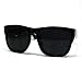 Oversized Sunglasses Super Dark Lens Black Thick Horn Rim Frame