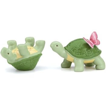 Lenox Butterfly Meadow Figural Turtle Salt and Pepper Set, White - 827662