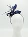 Felizhouse Fascinator Hats for Women Ladies Feather Cocktail Party Hats Bridal Headpieces Kentucky Derby Ascot Fascinator Headband (Blue)