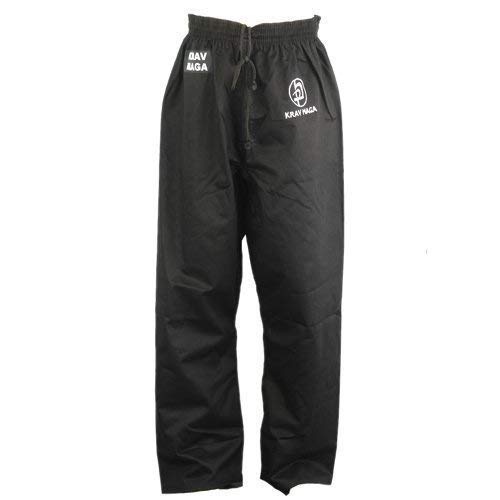 Krav Maga Combat Plain Black Training Trousers ( Pants ) - 2/150cm