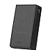 for Astell&Kern KANN Cube, Handmade Miter PU Leather Case Cover [Patented Stand Case] Kann Cube Case (Light Black)