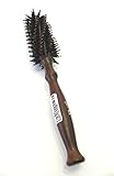 Professional Hair Brush,High Quality Round Bamboo Wood (Phyllostachys Pubescens) Handle with Pure Wild Boar Bristle and Massage Tip Bristle Combination ,Beautiful Natural Bamboo Wood ,w/Canvas Bag, Easy to Hold and Easy Brush Your Hair.,70mm W x 250mm L, Round Handle Shape,The Most Elegant Hair Brush Combination Beauty Product. 100% Satisfaction Guaranteed !.
