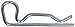 Dixon Air King AC1 Air Hose Fitting, Steel Standard Safety Clip, 5/64
