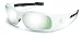 Crews SR127 Swagger Brash Look Polycarbonate Dual Lens Glasses with Polished White Frame and Silver Mirror Lens
