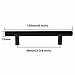 Probrico (25 Pack Flat Black Modern Kitchen Cabinet Pulls 3-3/4