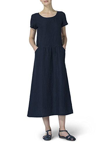 Vivid Linen Short Sleeve Dress 3x Navy Blue | Desertcart Aruba Vivid Linen Short Sleeve Dress 3x Navy Blue | Desertcart Aruba