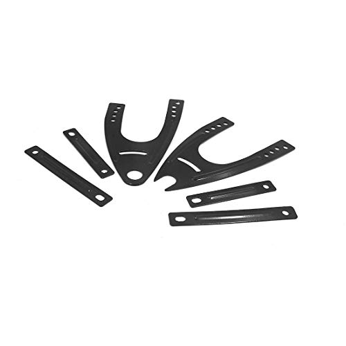 uxcell Universal Black Motorcycle Rear Wheel Fender Splash Guard Mudguard w Bracket