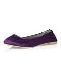Women's Matte Satin Ballet Flats with Pleated Toe Detail by Dessy