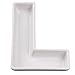 Ivy Lane Design Ceramic Love Letter Dish, Letter L, White