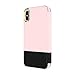 kate spade new york Rose Quartz/Black Color Block Folio Case for iPhone X/XS - Saffiano Leather ID & Card Holder, KSIPH-083-CBRQB