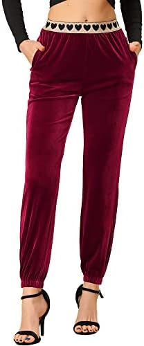 Allegra K Womens Elastic Waist Ankle 