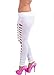 Women's European Super Sexy Candy Color Skiny Slim Hole Pants Leggings (white)