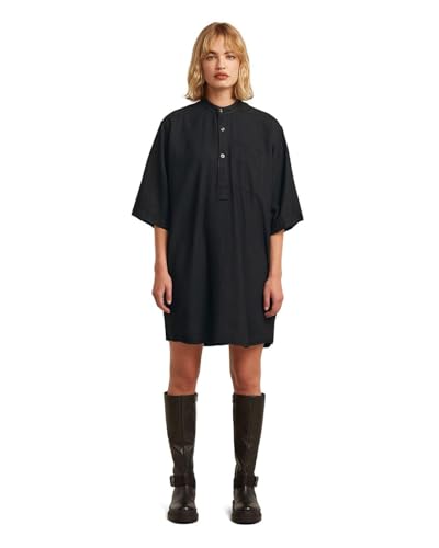 G-Star Raw C.V. Shirt Dress SS WMN, Black, XS Women's