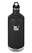 Klean Kanteen Classic Stainless Steel Double Wall Insulated Water Bottle with Loop Cap, 64-Ounce, Shale Black