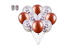 Clearance Confetti Balloons (18 inch) Rose Gold Party Decorations Happy New Year Christmas Engagement Birthday Baby Shower Black Friday Sales 2018
