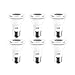 LUNO PAR20 Dimmable LED Bulb, 7.0W (50W Equivalent), 475 Lumens, 5000k (Daylight), Medium Base (E26), UL Certified (6-Pack)