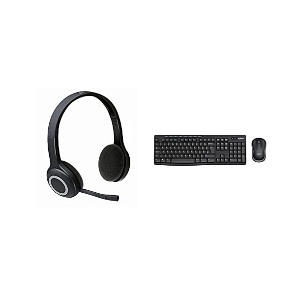 Logitech-H600-Wireless-Headset-Stereo-Headphones-with-Rotating-Noise-Cancelling-Microphone-USB-Nano-Receiver-Black-MK270-Wireless-Keyboard-and-Mouse-Combo-for-Windows-24-GHz-Wireless-Black Logitech H600 Wireless Headset, Stereo Headphones with Rotating Noise-Cancelling Microphone, USB Nano-Receiver, Foldable…