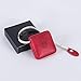 GZ Sewing Tape Measure Leather Retractable Body Measuring Tape 150 cm 60 Inch Tailor Fabric Small Tape Measure with Push Button, Square, Red