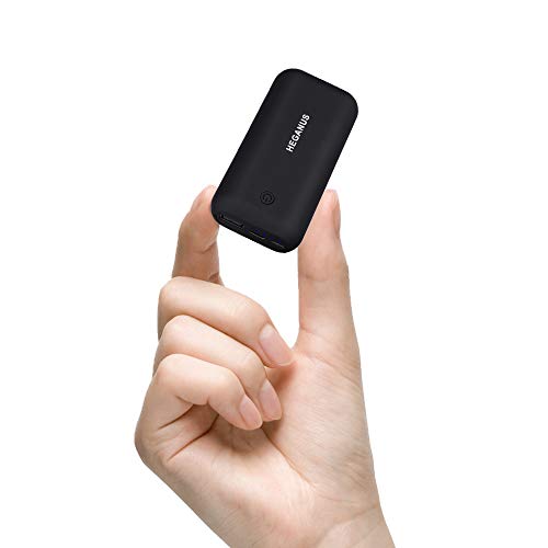 Batterie Externe 10000Mah Mini,Hegenus Power Bank Chargeur Portable Avec Micro+Type C,2 Ports Usb Sortie 5V/4.8A,Portable Chargeur Le Plus Léger.