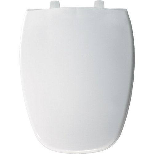 UPC 073088143983, Bemis 1240205000 Eljer Emblem Plastic Elongated Toilet Seat, White