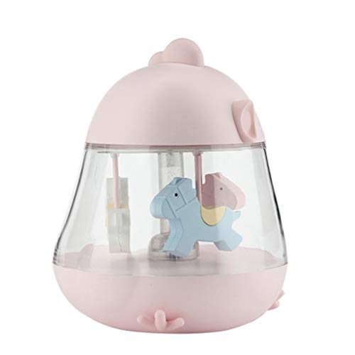 Redvive Top Carousel Music Box Light Rotate Horse Gifts Night Lamp with Timer&Touch