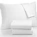 OXA 1800 TC Bed Sheet Sets - Pliable Brushed Microfiber - Moderate, Non-Fading, Not Crimping, Queen, White, 4 Piece