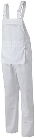 Fort - Bib 'N' Brace - 38W- White - Men's Workwear - Comfortable, Durable Painters & Decorators Overalls